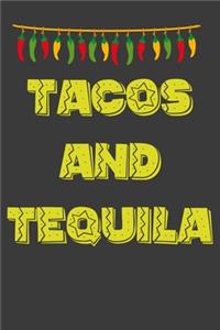 Tacos and Tequila with Peppers Composition Notebook and Diary