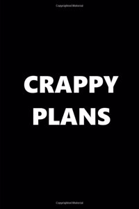 2020 Weekly Planner Funny Humorous Crappy Plans 134 Pages