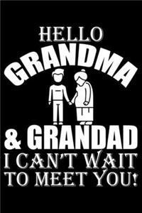 Hello Grandma & Grandad I Can't Wait To Meet You