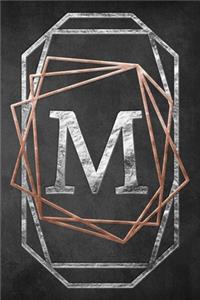 Chalkboard Foiling Minimalist Letter Notebook - M