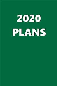 2020 Daily Planner 2020 Plans Green Color 384 Pages