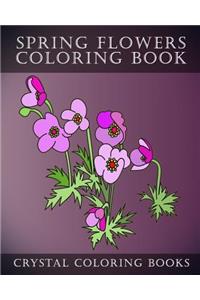 Sping Flowers Coloring Book