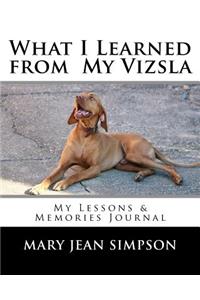 What I Learned from My Vizsla