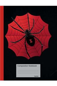 Composition Notebook Spider