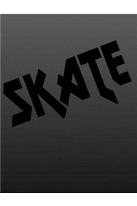 Skate Skateboarding Composition Notebook