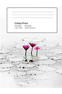 Lotus Flower Composition Book