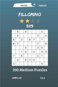 Master of Puzzles - Fillomino 200 Medium Puzzles 9x9 Vol. 2