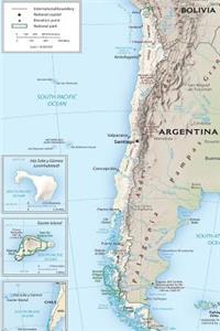 Current Map of The Nation of Chile Journal