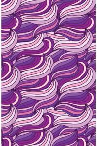 Bullet Journal Abstract Waves Purples