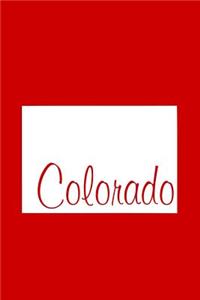 Colorado - Red Lined Notebook with Margins