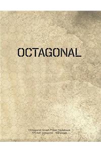 Octagonal Graph Paper Notebook 1/4 inch octagons 160 pages