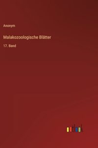 Malakozoologische Blätter