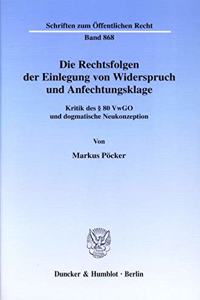 Die Rechtsfolgen Der Einlegung Von Widerspruch Und Anfechtungsklage