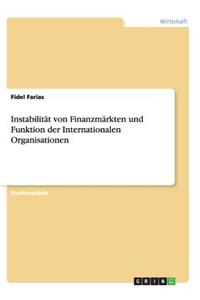 Instabilität von Finanzmärkten und Funktion der Internationalen Organisationen