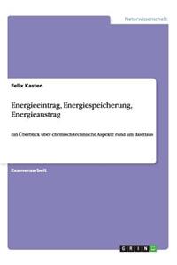 Energieeintrag, Energiespeicherung, Energieaustrag