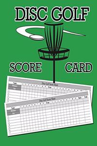 Disc Golf Score Card