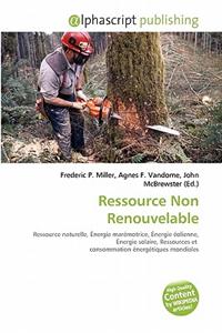 Ressource Non Renouvelable