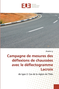 Campagne de mesures des déflexions de chaussées avec le déflectogramme Lacroix