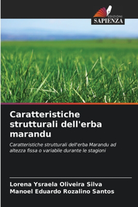 Caratteristiche strutturali dell'erba marandu