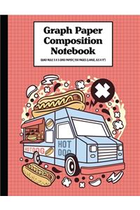 Graph Paper Composition Notebook Quad Rule 5x5 Grid Paper - 150 Sheets (Large, 8.5 x 11