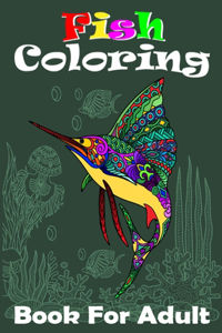 Fish Coloring Book For Adult