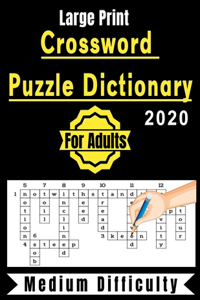 Crossword Puzzle Dictionary For Adults 2020