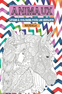 Livres à colorier pour les enfants - Mandala - Animaux