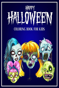 Happy Halloween Coloring Book For Kids