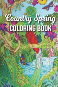 Country Spring Coloring Book
