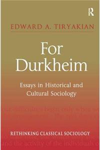 For Durkheim
