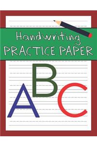 Handwriting Practice Paper ABC