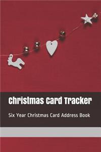 Christmas Card Tracker: Six Year Christmas Card Address Book