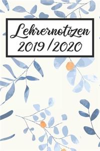 Lehrernotizen 2019 / 2020