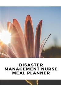 Disaster Management Nurse Meal Planner