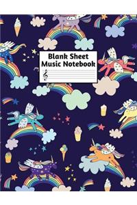 Blank Sheet Music Notebook