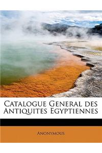 Catalogue General Des Antiquites Egyptiennes