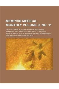 Memphis Medical Monthly Volume 9, No. 11