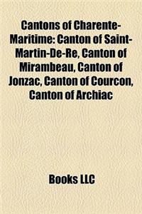 Cantons of Charente-Maritime