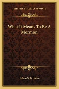 What It Means to Be a Mormon
