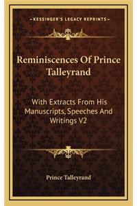 Reminiscences Of Prince Talleyrand