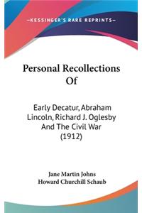 Personal Recollections Of