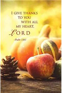 I Give Thanks Thanksgiving Bulletin (Pkg of 50)
