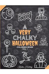 Very CHALKY Halloween Coloring Book