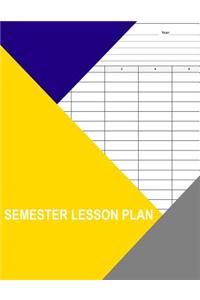 Semester Lesson Plan