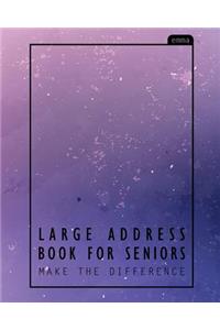 Large Address Book for Seniors