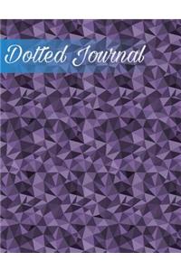Dotted Journal: Dotted Notebook Large Size 8.5x11, 110 Dot Grid Pages, Violet Geometric Cover, Perfect for Bullet Journaling, Writing, Sketching & Doodling