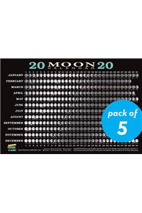 2020 Moon Calendar Card (5 pack)