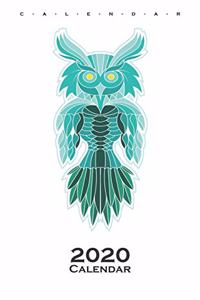 Owl in haida style Calendar 2020