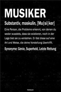 Musiker Notizbuch