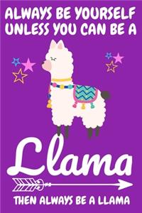 Always Be Yourself Unless You Can Be A Llama Then Always Be A Llama